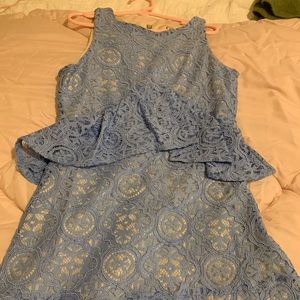 gb girls blue lace dress